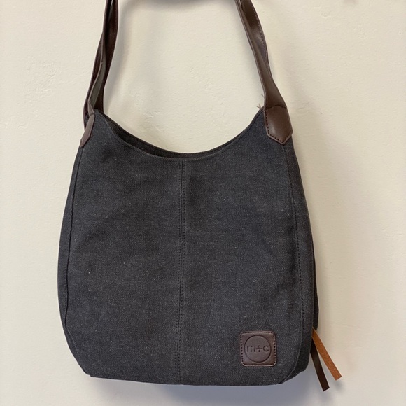 Brand NEW Canvas Hobo Bag in ~Black π€π - Picture 12 of 14